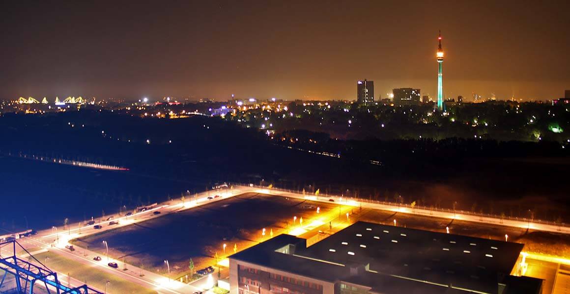 Dortmund Skyline at night